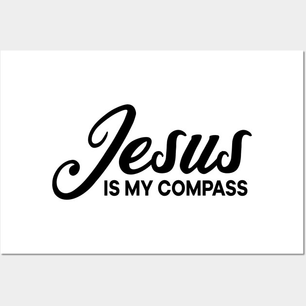 Jesus is my Compass Christian Wall Art by thelamboy